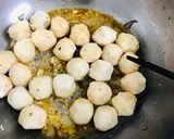 Hình bước làm 2 của món Canh cá viên nấm kim châm