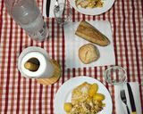 Foto del paso 10 de la receta Revuelto de huevos, patatas con pechugas