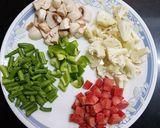 A picture of step 1 of Restaurant style mix veg.