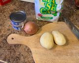 Foto del paso 1 de la receta: Tacos dorados pollo con papas