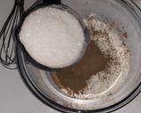 A picture of step 1 of Golden Dust Cake.....molten chocolate.
