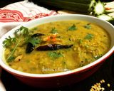 A picture of step 7 of Jhinge diye Bhaja Muger Dal.