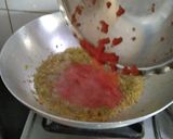 A picture of step 2 of Cheesy Masala pav.
