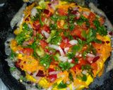 A picture of step 8 of Indian pizza.