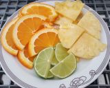 Hình bước làm 1 của món #Detox 2 - giảm đau, bổ sung vitamin [Dứa,Cam]