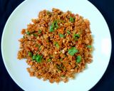 A picture of step 8 of Egg kothu chapati.