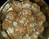 A picture of step 3 of Ghee residue ladoo.