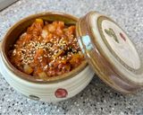Hình bước làm 3 của món Bắp cải cuộn cơm