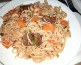 A picture of step 12 of Suppergetti with macaroni.
