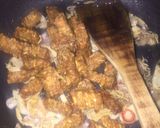 Foto langkah ke 5 dari resep Terong Goreng Tepung Siram Tumis Tempe Teri.
