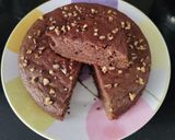 A picture of step 7 of Eggless Banana walnut cake.
