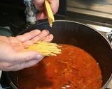 A picture of step 4 of Spaghetti Bolognase Soup.