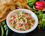 A picture of step 4 of Creamy Vegetable Pasta Salad.