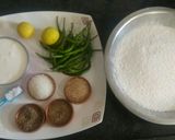 A picture of step 1 of Rice Flour Chakri.