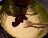 A picture of step 6 of Raspberry and Chocolate Brownie Meringue Cake.