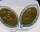 A picture of step 10 of Plum sauce in two different way.