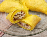 Foto del paso 8 de la receta: 🥟🍗🥓🍄‍🟫Empanadas de pollo desmechado, panceta, verdeo y champiñones 🍄‍🟫 🥓🍗🥟Masa de papa