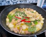 รูปขั้นตอนการทำที่ 5 ของ แกงเขียวหวานไก่ใส่ฟักคีโต