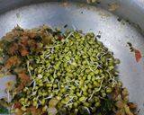A picture of step 5 of Mung sprout and methi pulao.