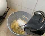 A picture of step 8 of Frieda’s Rhubarb Cake.