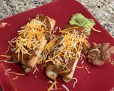 A picture of step 6 of Air Fryer Chicken Chimichangas.