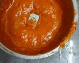 A picture of step 3 of Prawns with coconut and kokum masala curry.