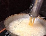 A picture of step 2 of Pusa laddu (sev laddu).