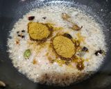 A picture of step 3 of Dahi chicken.