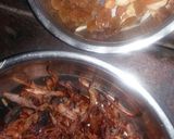 A picture of step 1 of Kashmiri pulao.