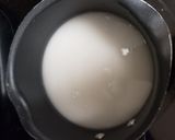 A picture of step 1 of Chocolate snow ball syrup.
