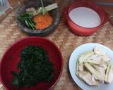 Foto langkah ke 1 dari resep Gulai Jantung Pisang Daun Ubi.