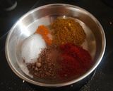 A picture of step 2 of Bhindi Peanut Masala.