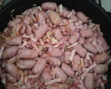 Foto del paso 2 de la receta: Macarrones gratinados con salchicha y bacon