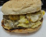 Foto del paso 10 de la receta: Sándwich🥙de berenjena,🍆calabacín y queso🧀crema🥯