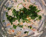 A picture of step 2 of Dahi ke sholey.