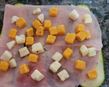 Foto del paso 6 de la receta: Milhojas de calabacín y champiñones con jamón y queso
