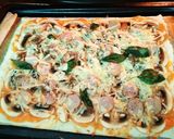 Foto del paso 17 de la receta Pizza Bratwurst con champiñones
