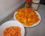 Foto del paso 4 de la receta: Crema de calabaza, zanahoria, coco y curry