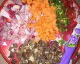 A picture of step 1 of Vegetable Potato Soup.