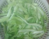 Hình bước làm 1 của món Nạc thăn xào nõn cải sen
