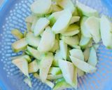 Hình bước làm 1 của món Mướp xào chao