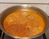 A picture of step 8 of Goan fish curry.