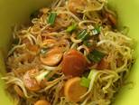 Shirataki Goreng Singapore langkah memasak 5 foto