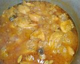 A picture of step 5 of Badami chicken qorma.
