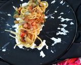 Foto del passaggio 1 della ricetta Spaghetti con Guanciale, zucchine e ricotta ❤️👩‍🍳