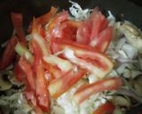 A picture of step 2 of Veggie_mushroom salad.