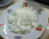 Foto del paso 1 de la receta: Ternera tres pimientos con arroz🍛