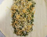 Foto del paso 3 de la receta Rollo de hojaldre relleno de ajos tiernos, trigueros y gambas
