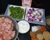A picture of step 1 of Tawa kabab.