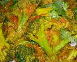 A picture of step 5 of Broccoli masala fry.